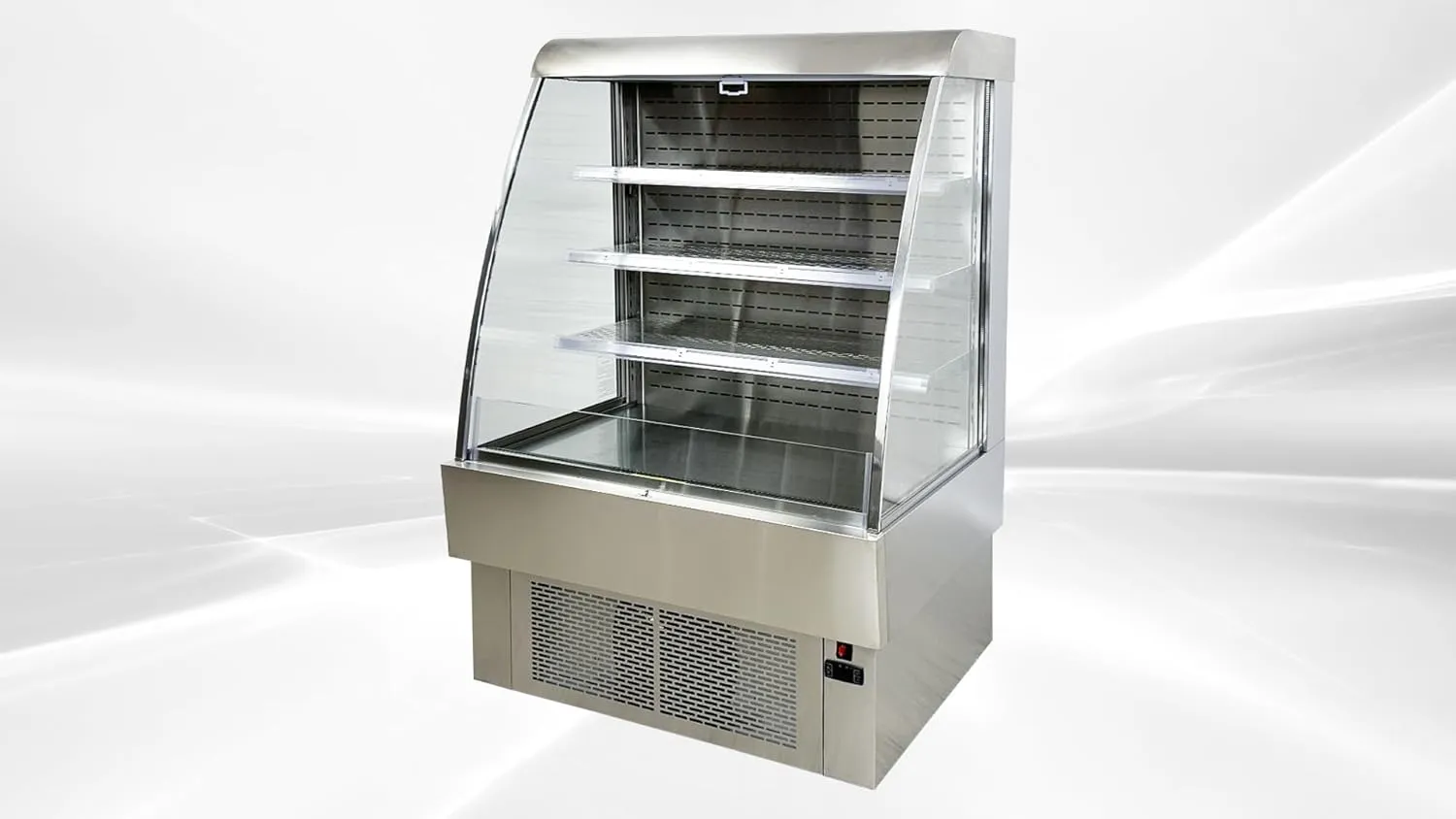 Commercial Open Air Slope Merchandiser, ETL Grab Go Display Refrigerator, Fridge Cooler, 40" W 13.4 cu.ft.