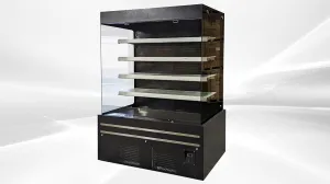 Commercial Vertical Open Air Display Refrigerator, ETL Merchandiser, Fridge Cooler, Grab And Go 60" W 33.9 cu.ft.