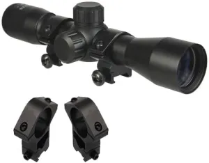 Compact 4x32 Aiming Scope with Dovetail Ring Mounts Fits Henry .22 US Survival Rifle