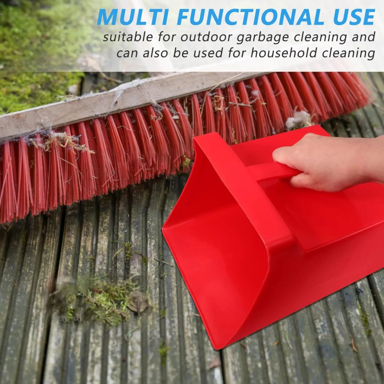 Compact Plastic Handheld Dustpan Portable Trash Can for Efficient Home Cleaning