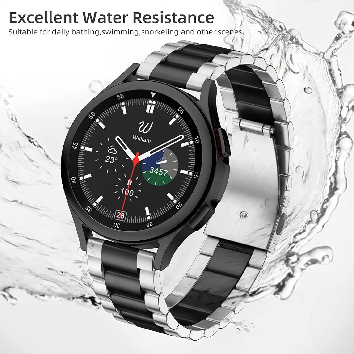 Compatible CMF Watch Pro 2 Band, Quick Release Stainless Steel Metal Replacement Straps