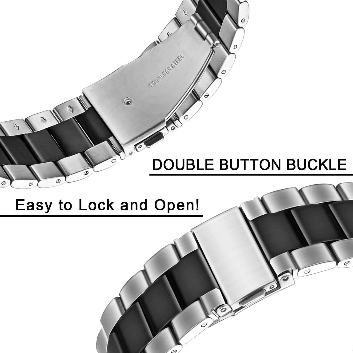 Compatible CMF Watch Pro 2 Band, Quick Release Stainless Steel Metal Replacement Straps