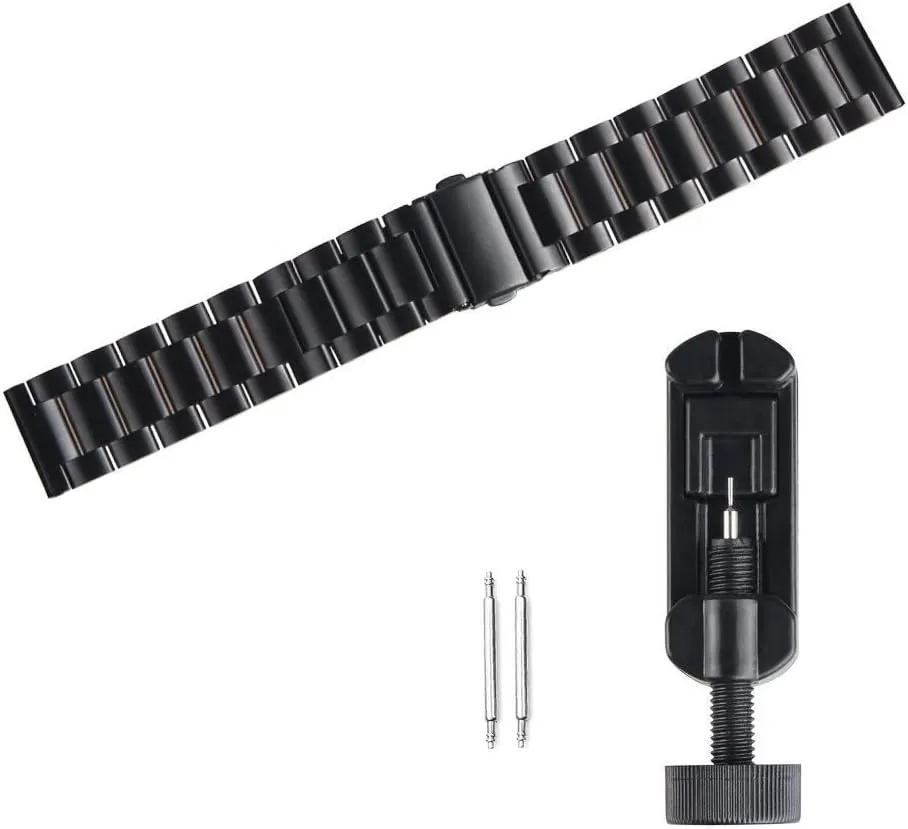 Compatible with SUUNTO 9 Peak Band, Quick Release Stainless Steel Metal Replacement Straps Compatible with SUUNTO 9 Peak 43mm Sports Watch
