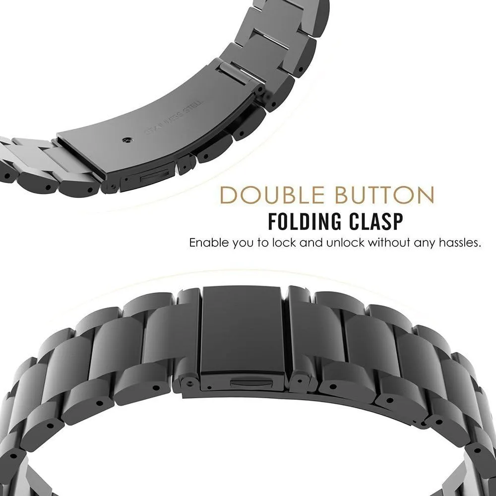 Compatible with SUUNTO 9 Peak Band, Quick Release Stainless Steel Metal Replacement Straps Compatible with SUUNTO 9 Peak 43mm Sports Watch