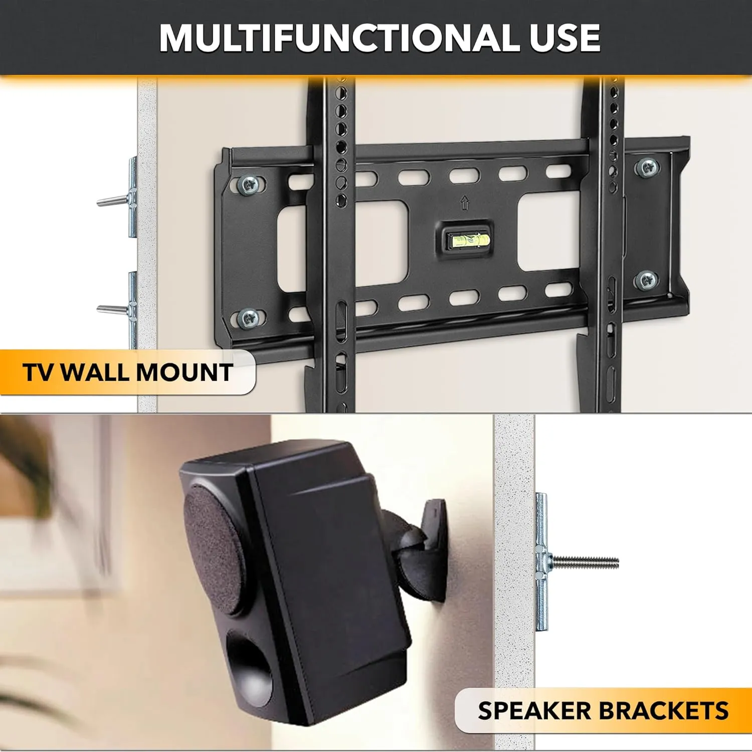 CondoMounts MSK8001 Steel Stud TV Mounting Kit | Metal Stud Anchors | TV Mount Metal Studs | Holds 200lbs on Steel Stud | Includes 6 Elephant Anchor (1/4) Set & 1-Pilot Head Titanium Drill Bit