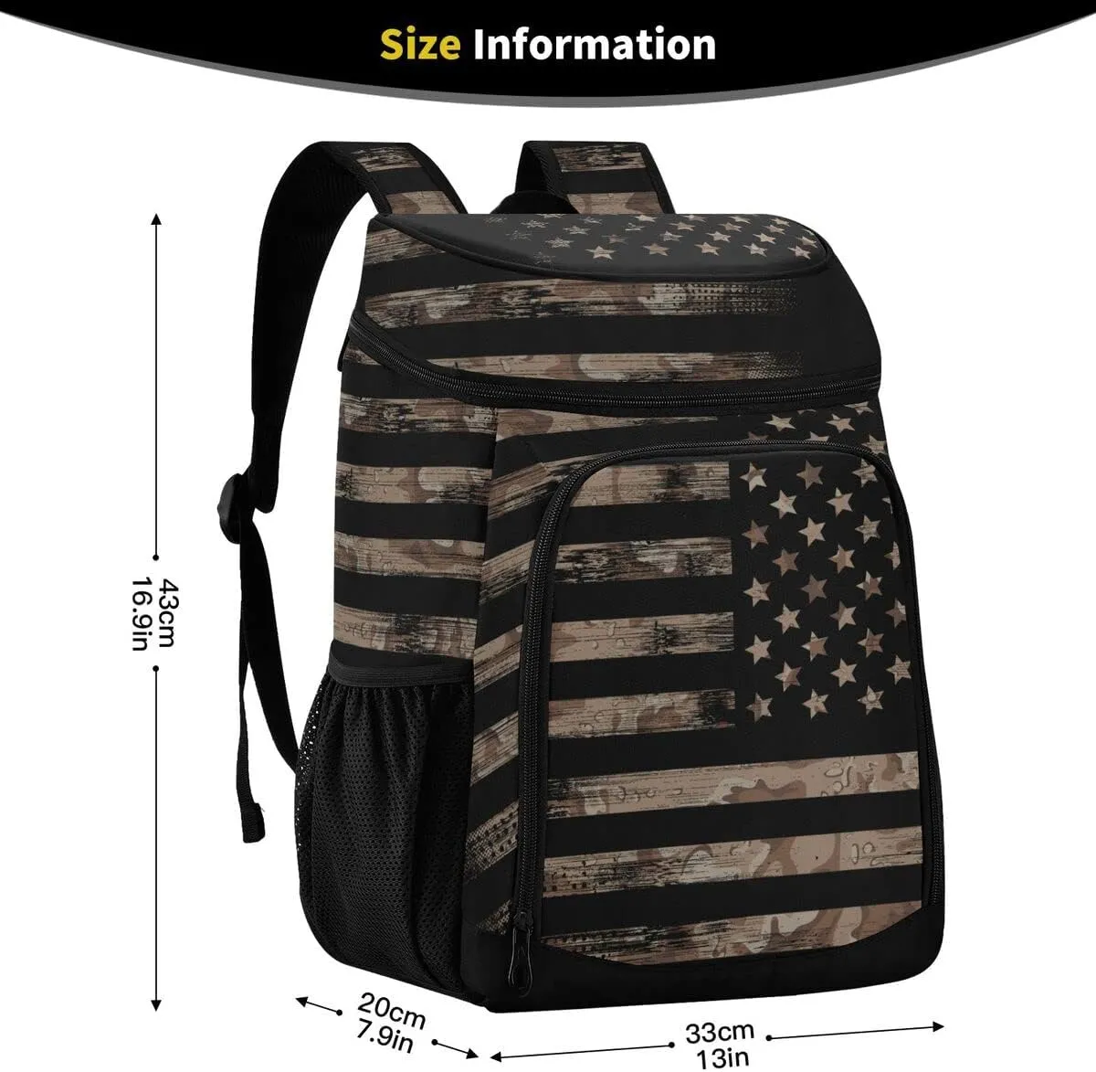Cooler Backpack Leakproof Backpack Cooler Insulated Lunch Cooler Bag 30 Cans Camping Coolers for Beach Camping Hiking