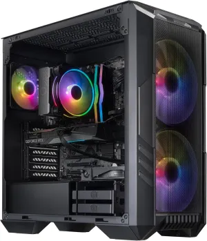 Cooler Master HAF 5 Pro AMD RYZEN 7 7800X3D 4.2 GHz | RTX 5070 16GB | B650 Motherboard | 32GB (2x16GB) DDR5 6000MHz | 2TB Gen4 M.2 | WiFi | Windows 11 | Hyper 212 Halo Cooler Performance Gaming PC