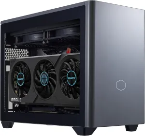 Cooler Master NR2 Pro Mini ITX – Intel i7-14700F 2.1GHz (5.4GHz Turbo) | Gigabyte RTX 4060 Ti 8GB & B760I AORUS PRO | 32GB DDR5 6000MHz | 1TB Gen4 M.2 | WiFi | Windows 11 | 280mm AIO Gaming PC
