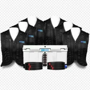 Coolshirt 6 Person Rehab Station Complete Using ORCA Cooler