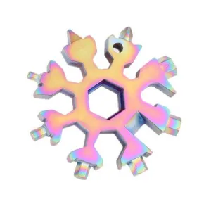 COOLWUFAN 18 In 1 Stainless Snowflake Multi-Tool