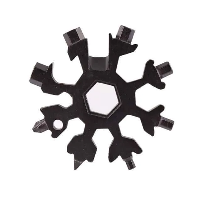 COOLWUFAN 18 In 1 Stainless Snowflake Multi-Tool