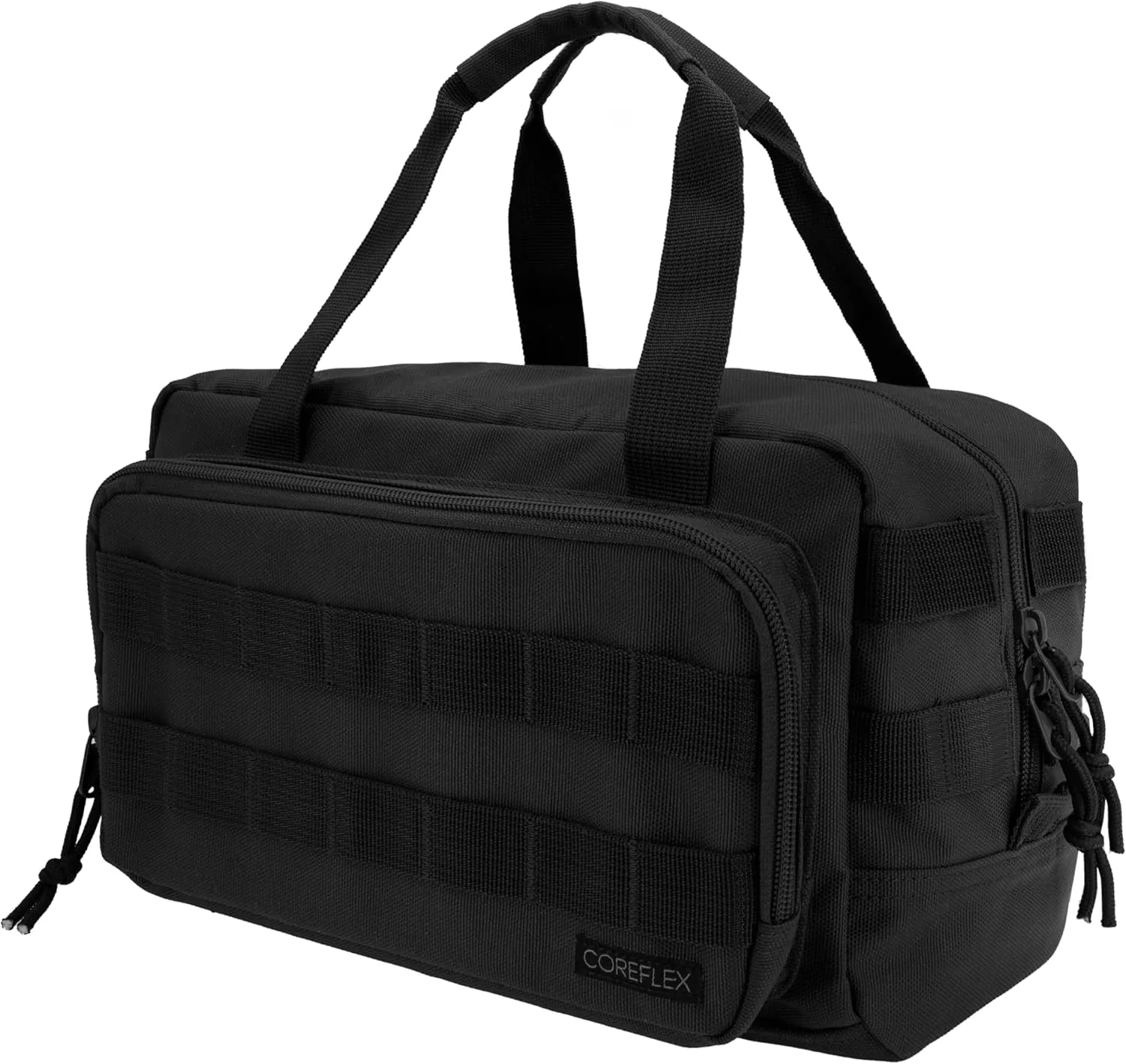 Coreflex Heavy Duty 12-Inch Multi-Purpose Tool Bag - Tactical, EDC, Range, Work Bag for Mechanics, Electricians, Carpenters, Builders, Plumbers - 12" X 7" X 7" (Black)