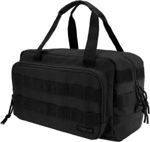 Coreflex Heavy Duty 12-Inch Multi-Purpose Tool Bag - Tactical, EDC, Range, Work Bag for Mechanics, Electricians, Carpenters, Builders, Plumbers - 12" X 7" X 7" (Black)