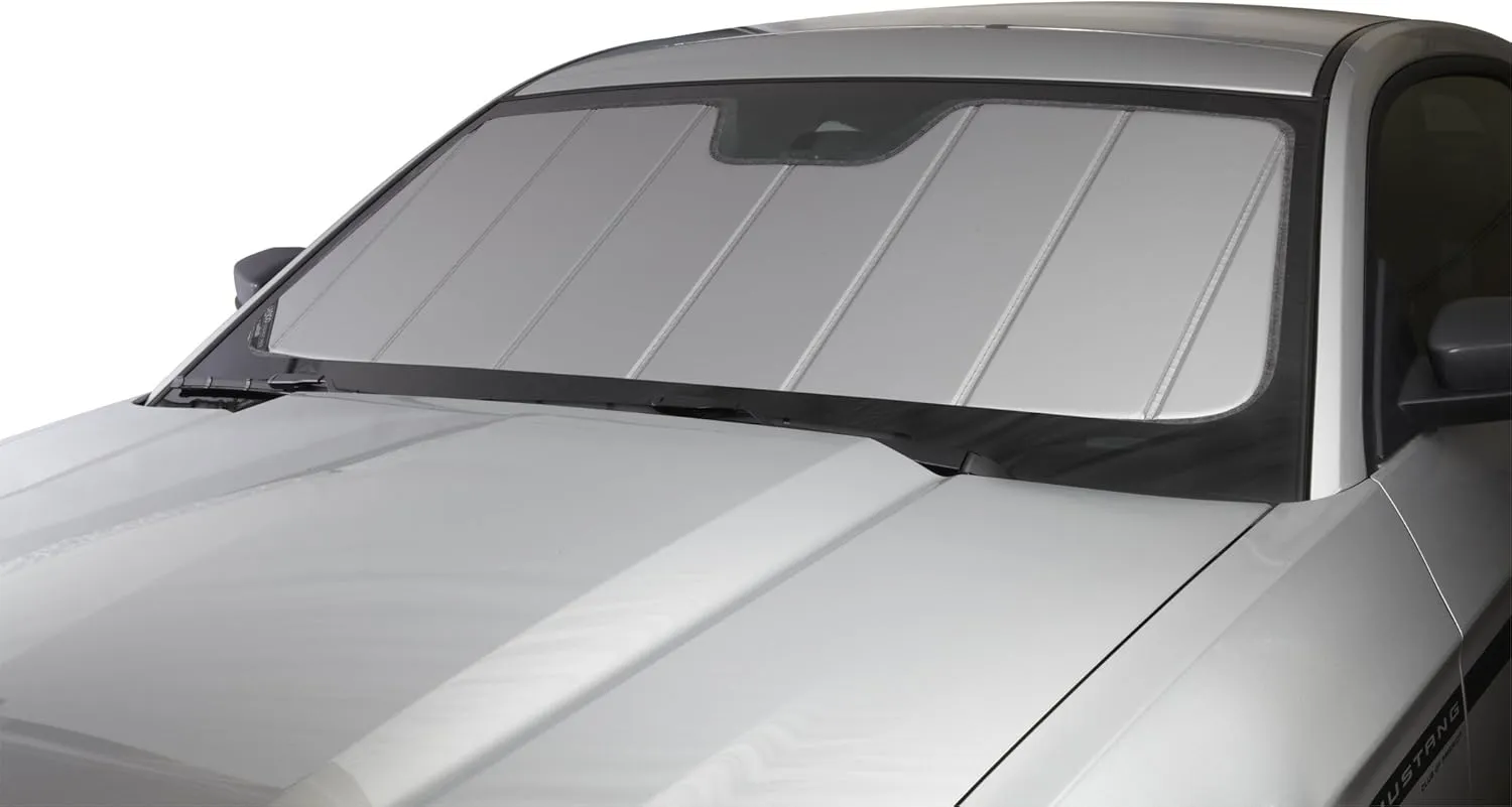 Covercraft UVS100 Custom Sunscreen | Fits 1999-2007 Ford F-250/F-350 Super Duty, 2000-2005 Ford Excursion | Silver