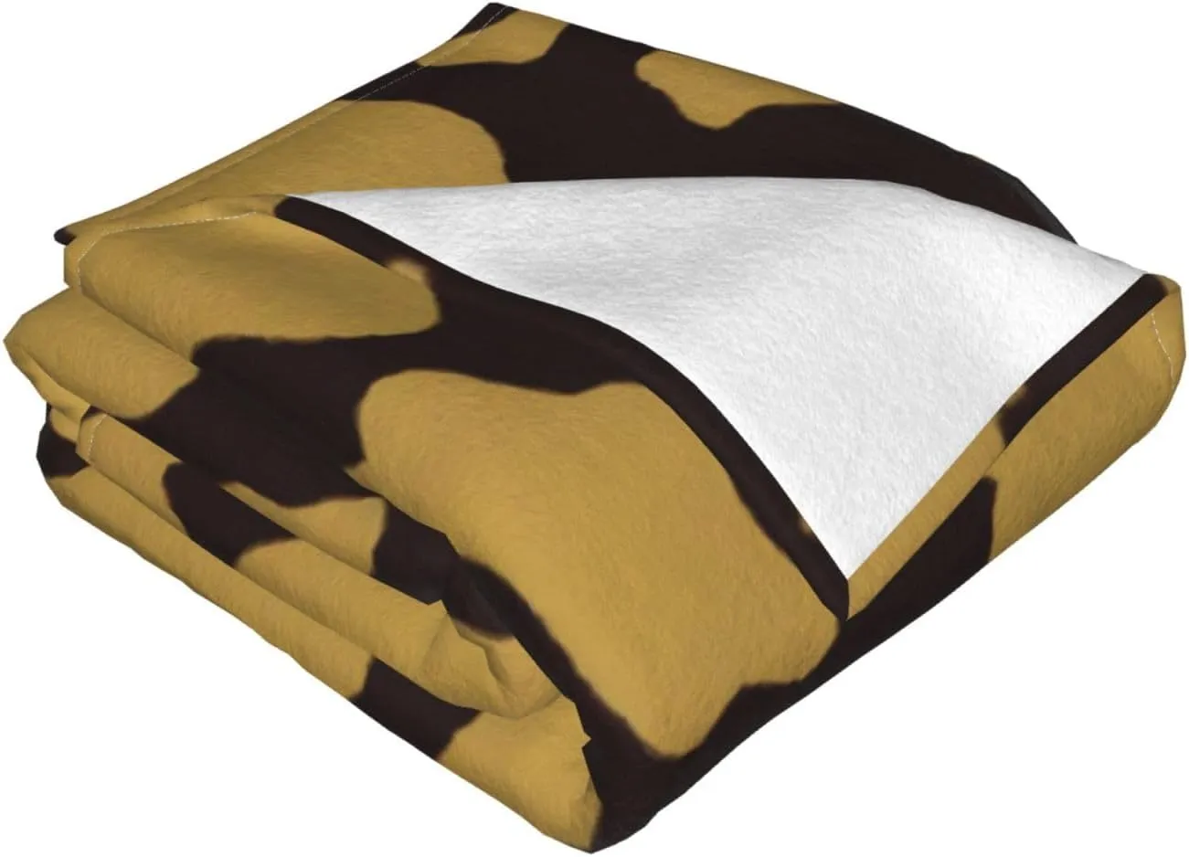 Cow Spots 60"X50" Flannel Blanket - 100% Soft Polyester, Lightweight and Warm, Suitable for Families, Camping, Travel