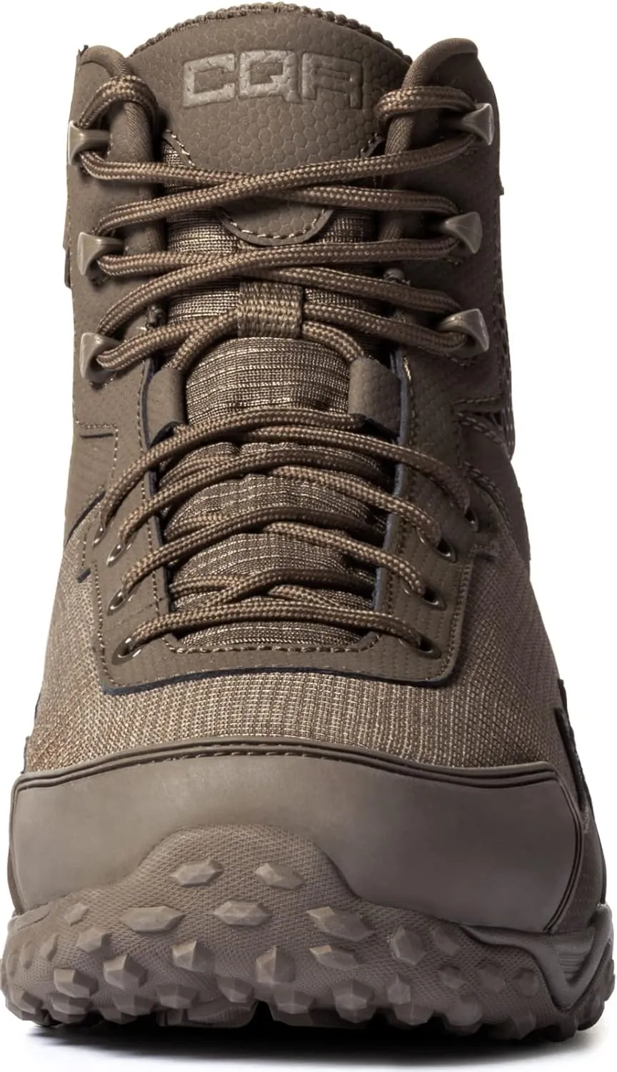 CQR Men's Military Tactical Boots, Lightweight 6 Inches Hiking Combat Boot Durable Breathable Outdoor Work Motorcycle Footwear