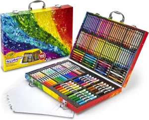 Crayola Inspiration Art Case Coloring Set - Space (140ct), Art Kit For Kids, Toys for Girls & Boys, Art Supplies Set, Drawing Gift for Kids, 5  [Amazon Exclusive]