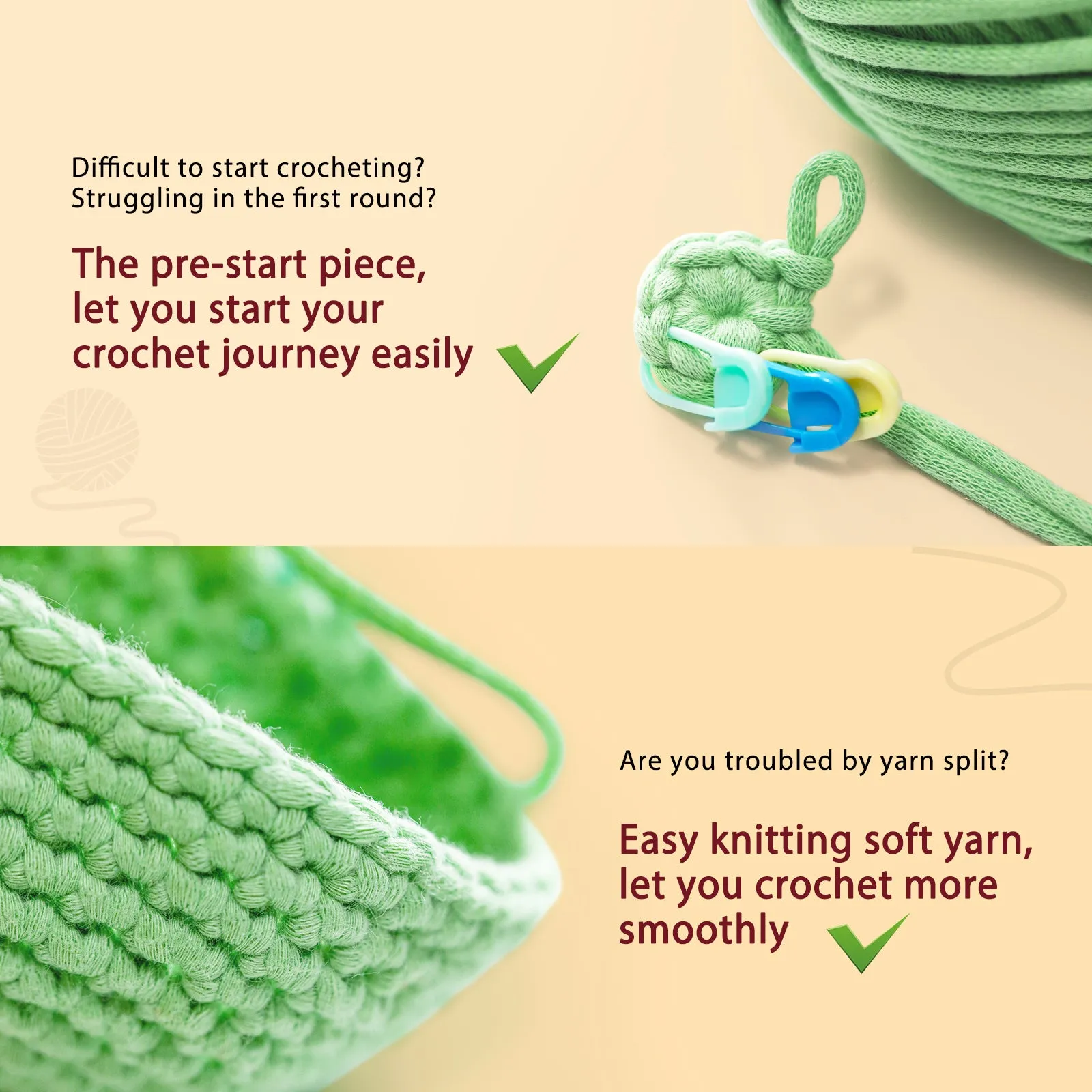 CROCHET BOX Crochet Kit for Beginners—— Autumn Bliss Trio