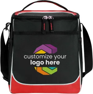 Custom Soft Cooler Bag - Personalize Your Insulated Bag | for Corporate Events or Gifts - Leak Proof Customizable Portable Cooler Bag Holds 30 Beer Cans - 13 x 11 x 7.25 - Customize 123