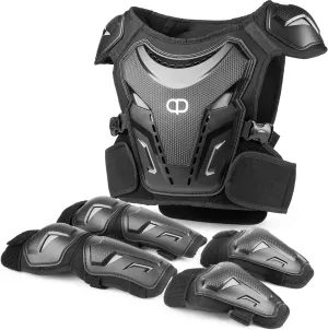 DA - Off Road Bicycle Equipment, Youth Motorcycle Riding Protective Equipment, Off-Road Motorcycle Armor Set, Boys and Girls, Mountain Bike Riding Chest Protector