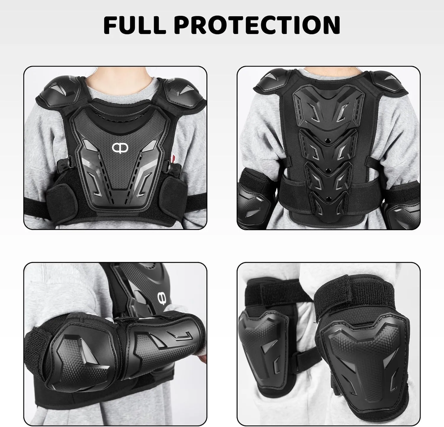 DA - Off Road Bicycle Equipment, Youth Motorcycle Riding Protective Equipment, Off-Road Motorcycle Armor Set, Boys and Girls, Mountain Bike Riding Chest Protector