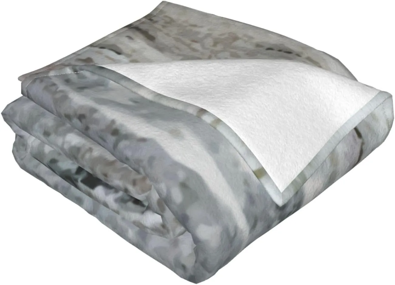 Decorator Grey Granite Stone Look Pattern 60"X50" Flannel Blanket - 100% Soft Polyester, Lightweight and Warm, Suitable for Families, Camping, Travel