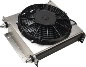 Derale 15870 Hyper-Cool Extreme Remote Mount Fluid Cooler , Black