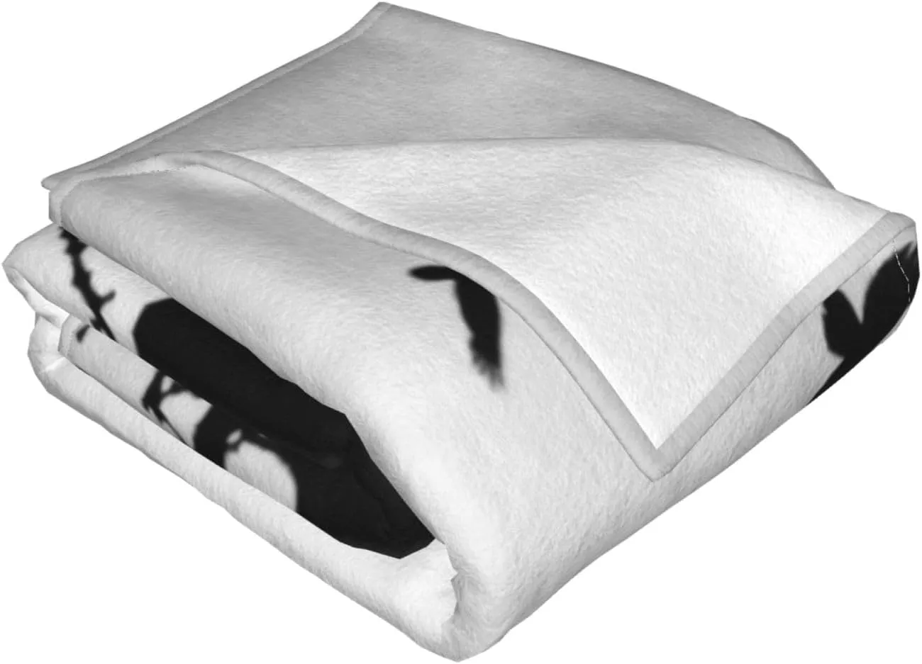 Design 43 Crow Silhouette 60"X50" Flannel Blanket - 100% Soft Polyester, Lightweight and Warm, Suitable for Families, Camping, Travel