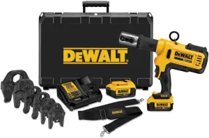 DEWALT 20V MAX Cordless Plumbing Pipe Press Tool Kit with Crimping Heads, Pro Press Tool For Copper Pipe and Stainless Steel Pipes, ½”-1 ¼”, 2 Batteries and Charger Included (DCE200M2K)