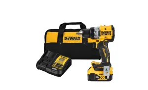 DEWALT 20V MAX XR Lithium-Ion Cordless Compact 1/2 in. Drill/Driver Kit, 20V MAX 5.0Ah Battery, and Charger