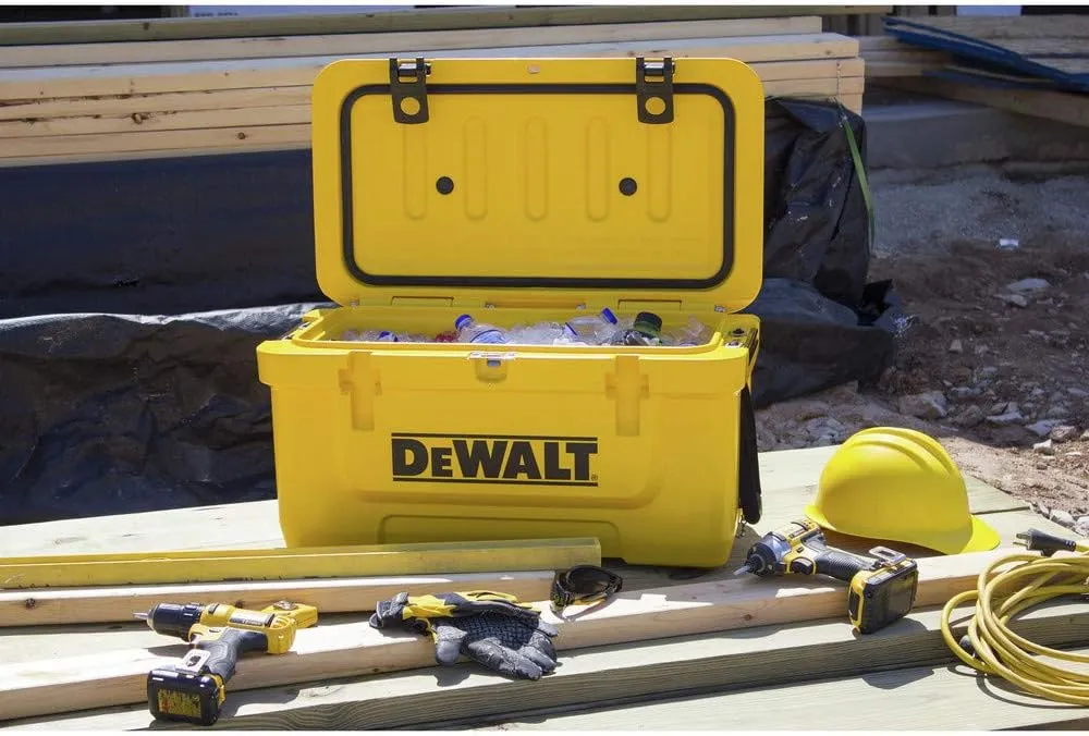 DEWALT 45 Qt Roto Molded Cooler, Heavy Duty Ice Chest for Camping, Sports & Outdoor Activities