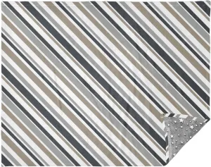 Diagonal Stripes Gray Beige Blanket Travel, Throw Blanket for Men, Insulated Blankets for Outside, Travel Blanket Airplane