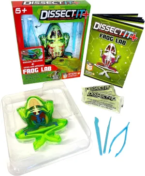 Dissect-It Kit for Kids Plus Upgraded Frog Dissection Toy Kit, Realistic Lab Experience, No Use of Real Frog! No Odor, STEM Toys, Animal Science & Anatomy Home Learning for Kids, Boys, Girls