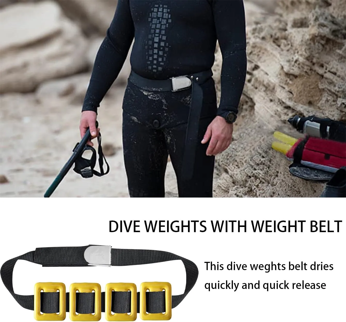Dive Weights for Scuba Diving Weight Belt(1lb-4.4lb / 0.5kg-2kg),Vinyl Scuba Weights, Coated Dive Weights,Coated Lead Diving Weights, Dive Belt Weights for Freediving, Spearfishing