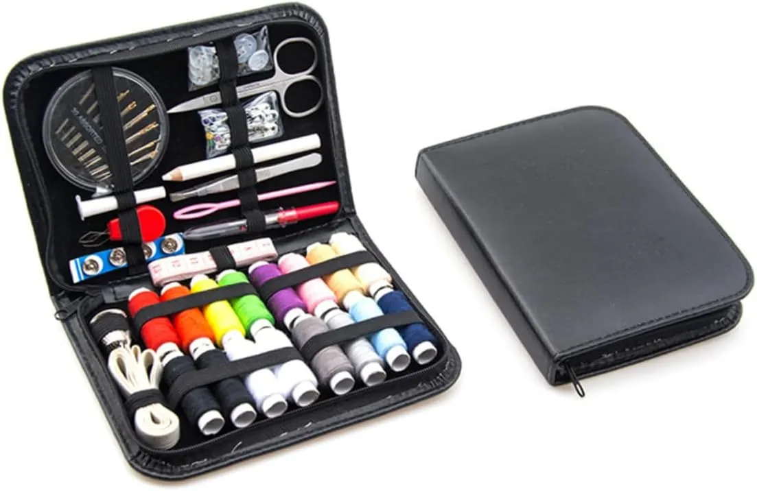 DIYEAH Sewing Kit 68 Pieces Storage Bag Travel Sewing Kit for Adults Needlework Pouch Approved Thread Bag