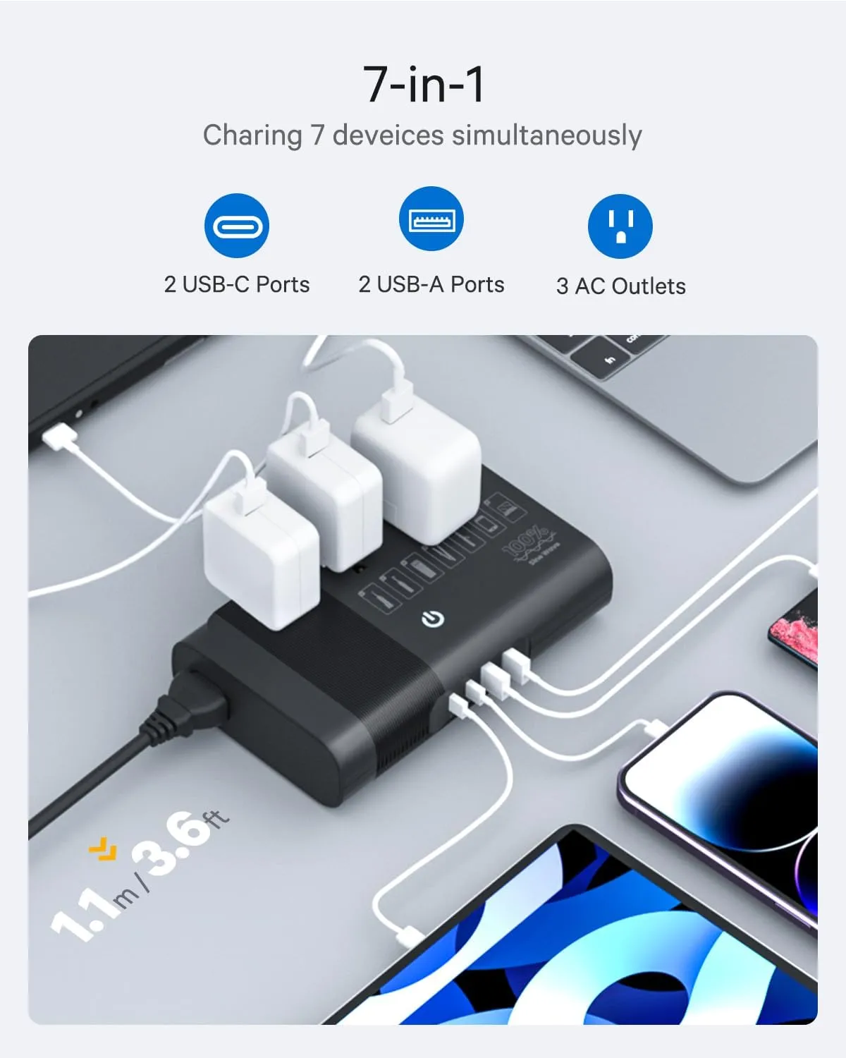 DOACE 220v to 110v Voltage Converter for European Travel: Max 500W Pure Sine Wave Voltage Converter US to Europe - 220 to 110 International Power Adapter Plug Combo Step Down Transformer Black