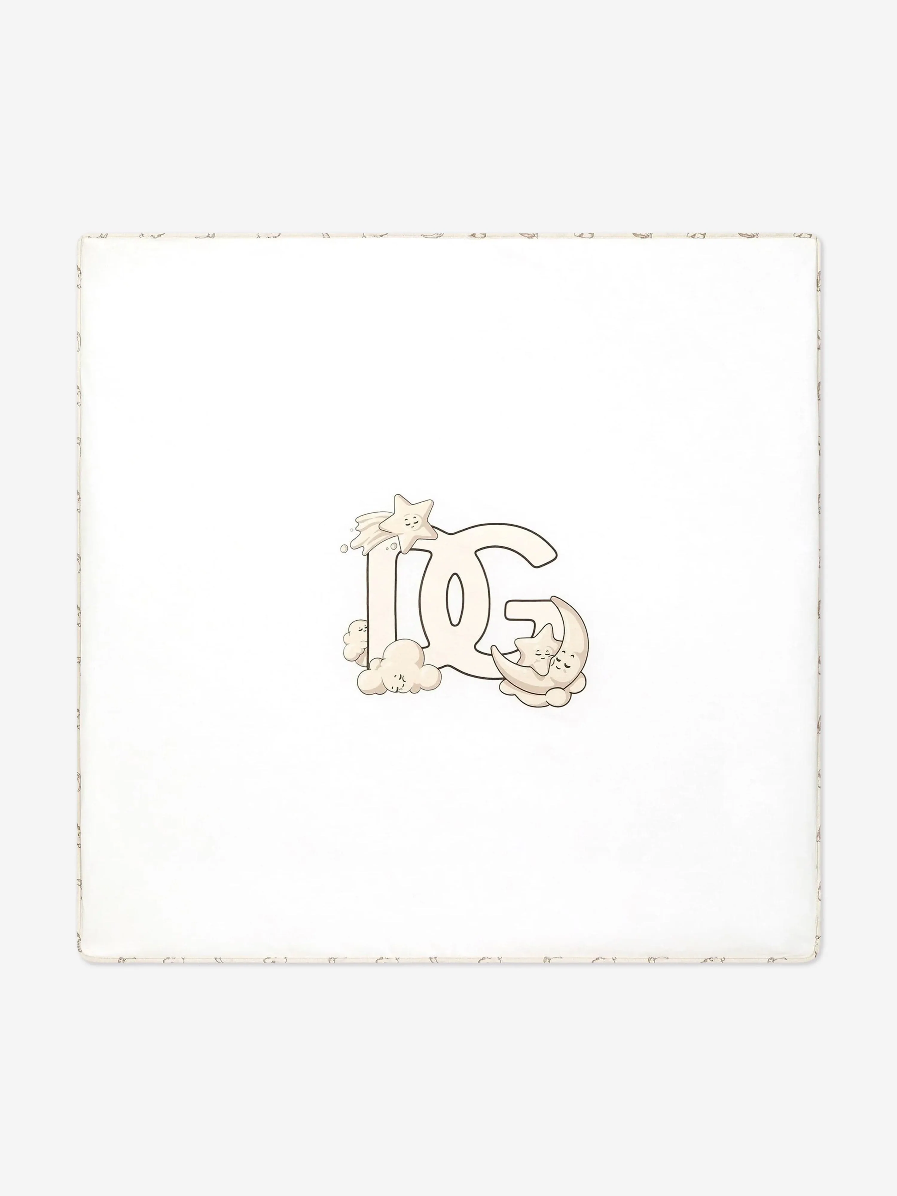Dolce & Gabbana Baby DG Logo Blanket in Beige