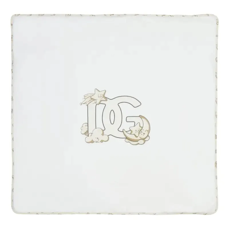 Dolce & Gabbana Beige DG Logo Blanket