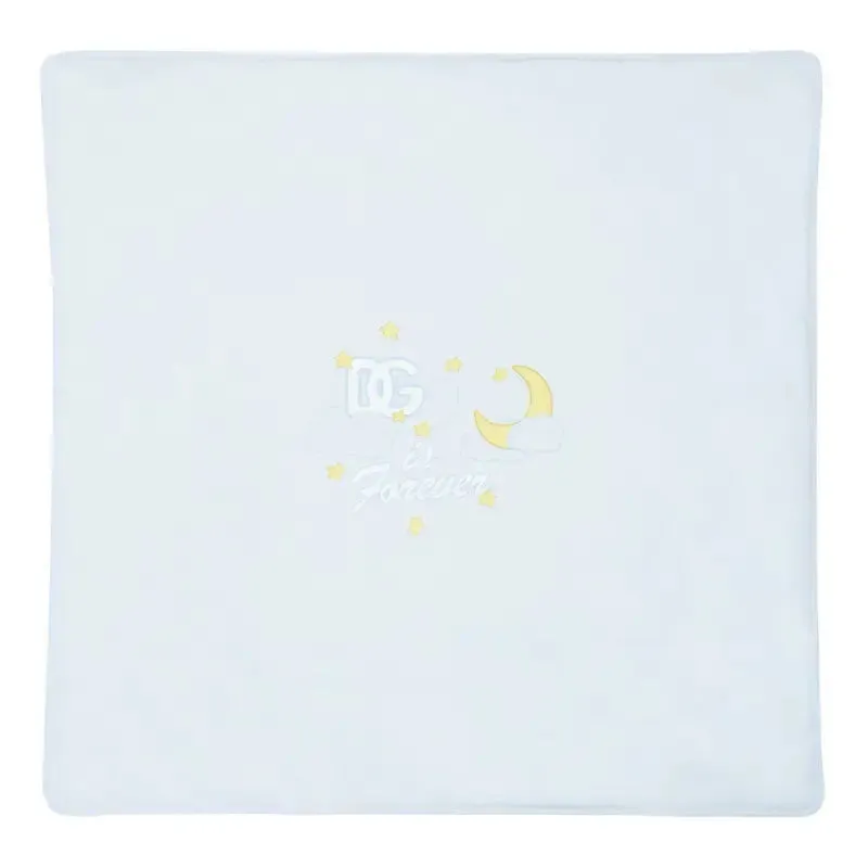 Dolce & Gabbana Blue DG Logo Jersey Blanket
