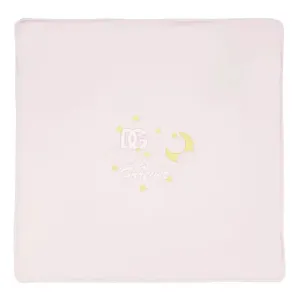 Dolce & Gabbana Pink DG Logo Jersey Blanket