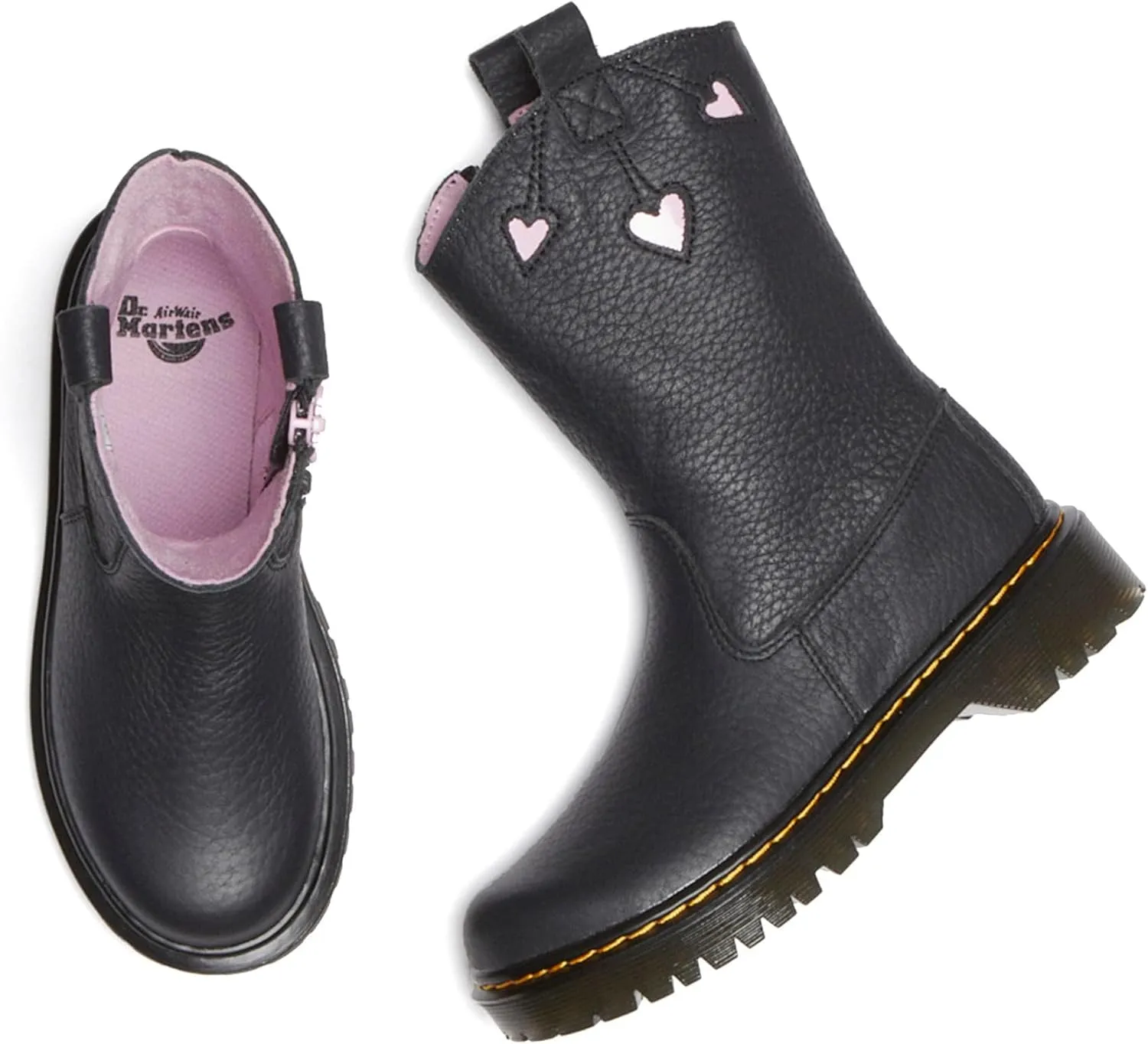 Dr. Martens Unisex-Child Bex Heart P-o Boot Junior (Little Big Kid) Fashion