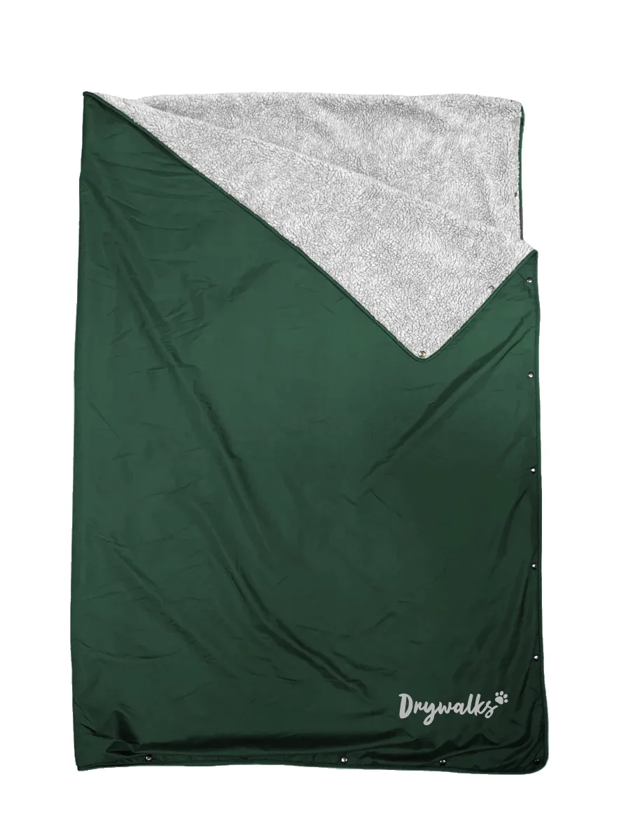 Drywalks Canine Cosy Waterproof Blanket | Forest Green