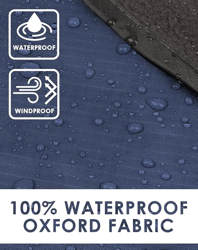 DUKUSEEK Large Waterproof Stadium Blanket for Cold Weather, Soft Warm Fleece Camping Blanket Windproof for Outdoor Sporting Events, Football Games,Navy Blue,79"x 59"