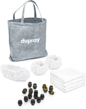 Dupray Steam Cleaning Pack – 24-Piece Accessory Kit for Dupray Steam Cleaners: Versatile set includes everything needed for deep cleaning on multiple surfaces.