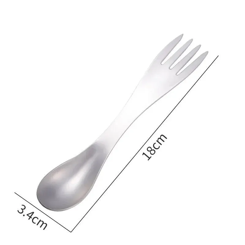 Eco-Friendly Stainless Steel Fork Spork for Picnic and Camping