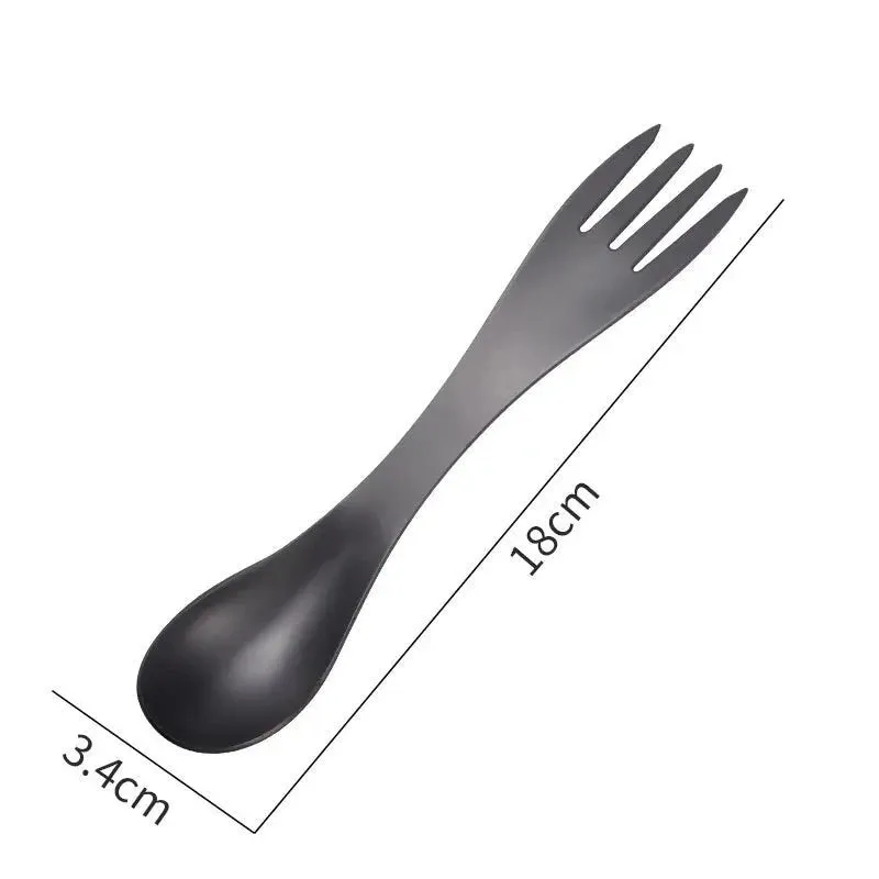 Eco-Friendly Stainless Steel Fork Spork for Picnic and Camping