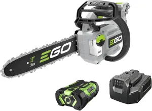 EGO POWER  Chain Saw, 12" Battery Powered Chainsaw, Electric Cordless, Includes 56V 2.5Ah Battery and Charger - CS1201
