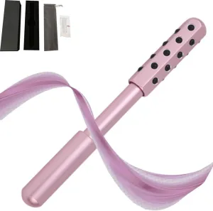 Elarique Beauty Roller,Uplift Face Roller,Germanium Stone Firming Beauty Radiance Wand,Massaging De Puffing Skin Tightening Uplifting Face Massage Tool for Lift Sculpt,Anti Aging(Pink)