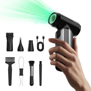 Electric Air Duster,180000RPM Super Power Handheld Cordless Air Duster 10000mAh 3-Gear Adjustable & Rechargeable Dust Blower for Computer, Keyboard, Outdoor, House and Car