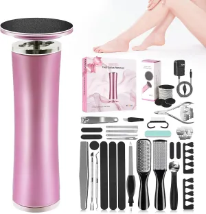 Electric Foot Callus Remover with 36 in 1 Pedicure Kit | Adjustable Speed | Up to 800 RPM | 60 Pcs Sandpaper Discs | Professional Electric Callus Remover for Feet for Dead Skin and Calluses